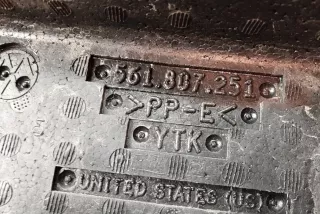 561807251 , art9555390 Усилитель бампера заднего Volkswagen Passat B7 Арт 9555390, вид 3