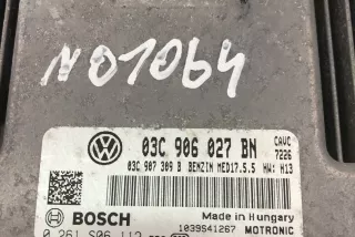 03C906027BN, 0261S06112 , art9691301 Блок управления двигателем Volkswagen Touran 1 Арт 9691301, вид 4