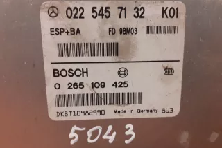 0225457132, #5043, 0265109425 , art2743506 Блок управления ABS Mercedes A W168 Арт 2743506, вид 2