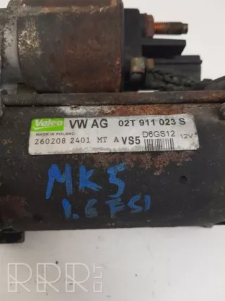 02t911023s, 2602082401 , artCAP2547 Стартер Volkswagen Golf 5 Арт CAP2547, вид 4