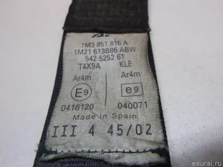 7M3857816C041 Ремень безопасности Seat Alhambra 1 Арт E60352870, вид 5