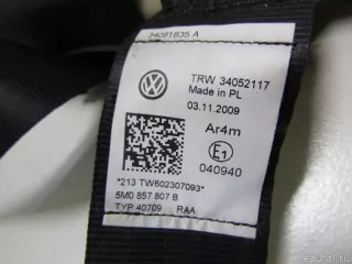 5M0857807BRAA Ремень безопасности Seat Altea Арт E5906126, вид 2