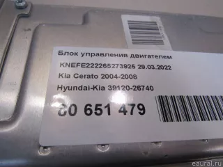 3912026740 Блок управления двигателем Kia Cerato 1 Арт E80651479, вид 6