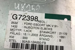 92AB-12A650-FB , art10065579 Блок управления двигателем Ford Escort 5 Арт 10065579, вид 4