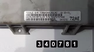 tobqh3441b2lrz, tobqh3441b2lrz , artMNT26666 Блок управления двигателем Chrysler Voyager 4 Арт MNT26666, вид 1