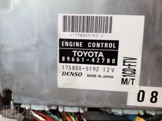 8966142780, 1758005192 , artVAI11370 Блок управления двигателем Toyota Rav 4 2 Арт VAI11370, вид 2