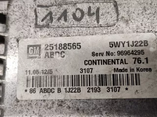 25188565, 5wy1j22b , artDTR38585 Блок управления двигателем Chevrolet Orlando Арт DTR38585, вид 2
