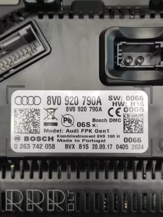 8v0920790a, 0263742058 , artCAX12880 Щиток Приборов (Приборная Панель) Audi A3 8V Арт CAX12880, вид 2