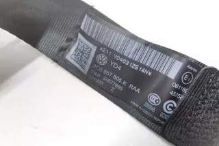 3C5857805K , art9785315 Ремень безопасности задний левый Volkswagen Passat B7 Арт 9785315, вид 3