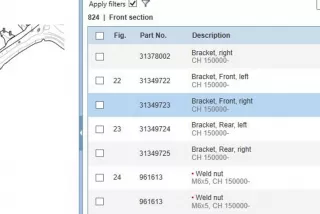 Bracket , art10175240 Лонжерон правый Volvo V60 1 Арт 10175240, вид 6