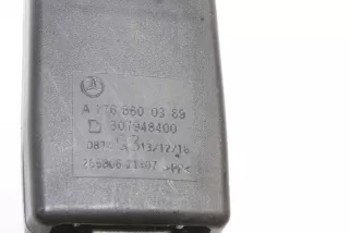 A1768600369 , art3304107 Ремень безопасности задний левый Mercedes A W176 Арт 3304107, вид 4
