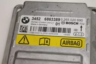 6863389, 0265020690 , art9425147 Блок AirBag BMW 4 F32/F33/GT F36 Арт 9425147, вид 6