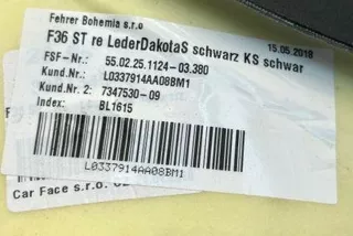 7347530, 5502251124 , art9891689 Сиденье заднее BMW 4 F32/F33/GT F36 Арт 9891689, вид 2