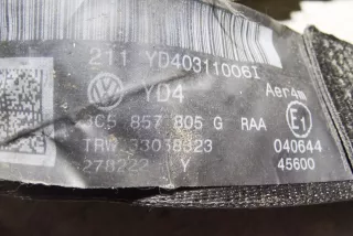 3C5857805G , art506363 Ремень безопасности задний левый Volkswagen Passat B6 Арт 506363, вид 3