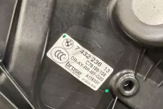 7432236 , art9516546 Стеклоподъемник задний правый BMW 3 G20/G21 Арт 9516546, вид 2