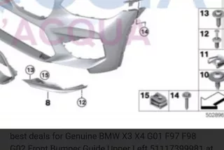 51117399981 , art5966393 Кронштейн крепления крыла BMW X3 G01 Арт 5966393, вид 4