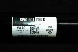 8W0501203D , art3339837 Полуось задняя (приводной вал, ШРУС) Audi A5 (S5,RS5) 2 Арт 3339837, вид 6