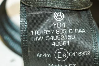 1T0857805C , art753527 Ремень безопасности задний левый Volkswagen Touran 1 Арт 753527, вид 6