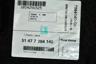 7284140 , art5228772 Ковер багажника BMW 4 F32/F33/GT F36 Арт 5228772, вид 6