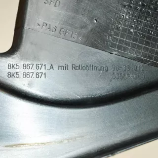 8K5867671A , art598489 Пластик салона Audi A4 B8 Арт 598489, вид 3