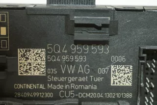 5Q4959593 , art8469015 Блок управления двери передней правой Skoda Octavia A7 Арт 8469015, вид 4