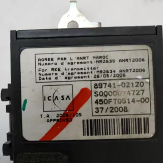 89741-02120, 8974102120 , art3096472 Блок управления бесключевым доступом Toyota Corolla E150 Арт 3096472, вид 5