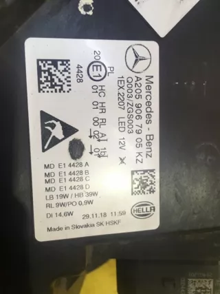 a2059067905 Фара Mercedes C W205 Арт 86557MA, вид 5