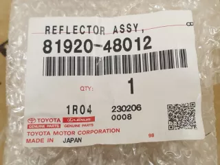 8192048012, 81920-48012, 8192048010, 81920-48010 катафот в бампер Toyota Prius 5 Арт DN164626, вид 11