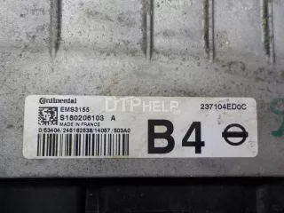 237104ED0C Блок управления двигателем Nissan Qashqai 2 Арт AM40977485, вид 3