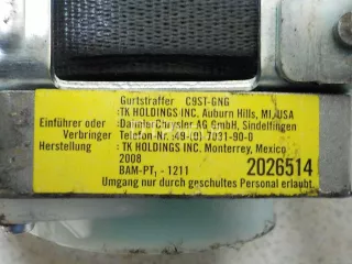 1AJ792DVAD Ремень безопасности с пиропатроном Chrysler 300C 1 Арт AM31507002, вид 8