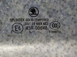 1Z9845205A VAG Стекло двери задней левой Skoda Octavia A8 Арт E12377266, вид 2