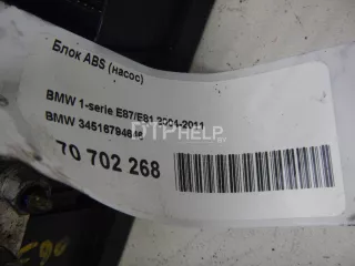 34516794646 Блок ABS (насос) BMW 1 E81/E82/E87/E88 Арт AM70702268, вид 9