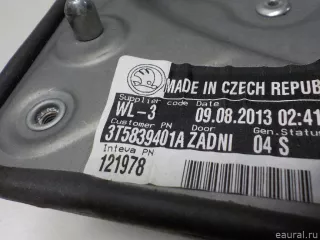 3T0839461 VAG Стеклоподъемник электр. задний левый Skoda Superb 2 Арт E51411640, вид 7