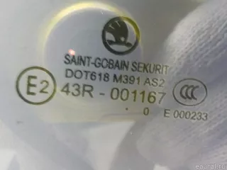 3T5845209AH VAG Стекло двери задней левой (форточка) Skoda Superb 2 Арт E40505148, вид 2