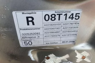 A2218203102, A2218904867, A2217300279 , art10772091 Стеклоподъемник задний правый Mercedes S W221 Арт 10772091, вид 2