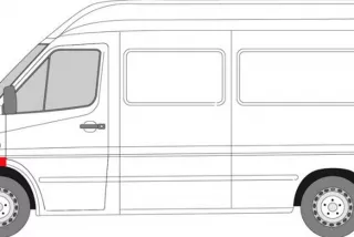 PBZ77502L, 3546321 , art11912603 Крыло переднее левое Mercedes Sprinter W901-905 Арт 11912603, вид 2