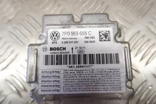7P0959655C, 0285011201 , art12015365 Блок AirBag Volkswagen Touareg 2 Арт 12015365, вид 5