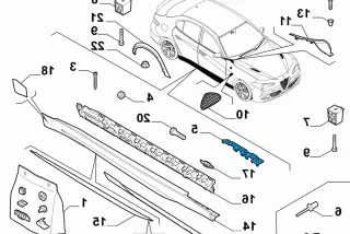 50532360, Right, Side , art11927934 Накладка на порог Alfa Romeo Giulia Арт 11927934, вид 4