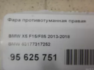 63177317252 BMW Фара противотуманная правая передняя BMW X6 F16 Арт E95625751, вид 11