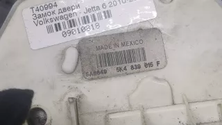5K4839015F Замок двери задней левой Volkswagen Jetta 6 Арт 9010818, вид 2