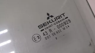MR720212 Стекло двери передней левой Mitsubishi Carisma Арт 8997654, вид 2