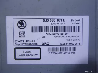5J0035161E VAG Магнитола Skoda Rapid Арт E60193327, вид 5