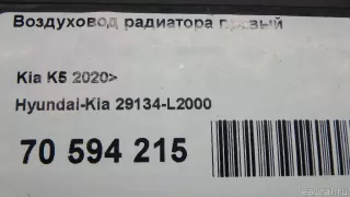 29134L2000 Hyundai-Kia Воздуховод радиатора правый Kia K5 3 Арт E70594215, вид 8