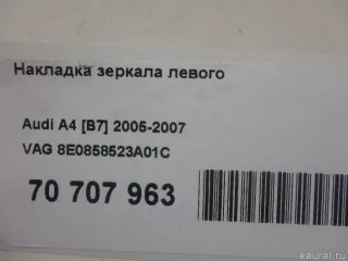 8E0858523A01C VAG Накладка зеркала левого Audi A6 C6 (S6,RS6) Арт E70707963, вид 6