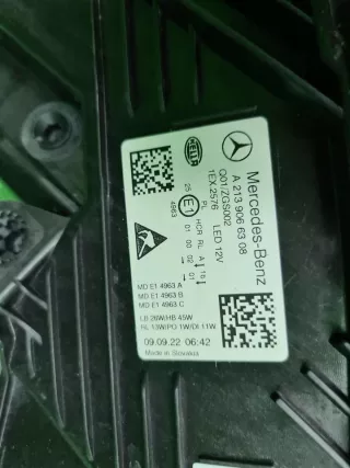 A2139066308 Фара левая Mercedes E W213 Арт 0000006973421, вид 20