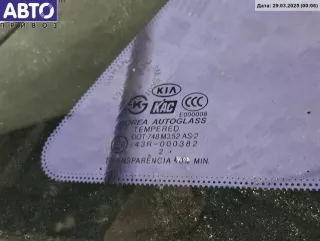  Стекло кузовное боковое заднее правое Kia Sorento 1 Арт 54896276, вид 2