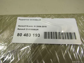 214100002R Renault Радиатор основной Renault Scenic 3 Арт E80483193, вид 9