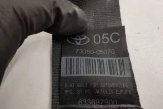 7335005070, 633697900, AUT0M081LES , art13165027 Ремень безопасности Toyota Avensis 3 Арт 13165027, вид 2