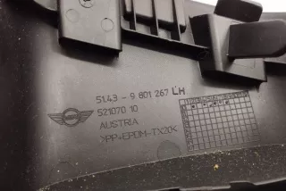 52107010, 9801267 , art13170515 Обшивка стойки центральной левой MINI COUNTRYMAN R60 Арт 13170515, вид 2
