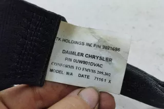 0UW801DVAC, 2021686, 71161X , art13198638 Ремень безопасности задний правый Chrysler 300C 1 Арт 13198638, вид 2